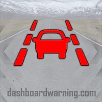 Audi TT Lane Departure Warning Light RED