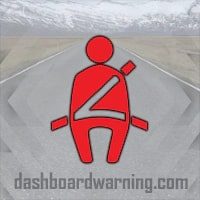 BMW i3 Seat Belt Reminder Warning Light