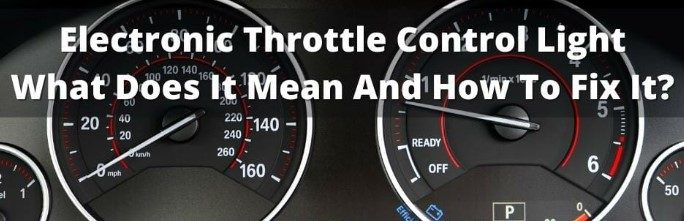 How to Fix the Dodge Electronic Throttle Control Warning Light