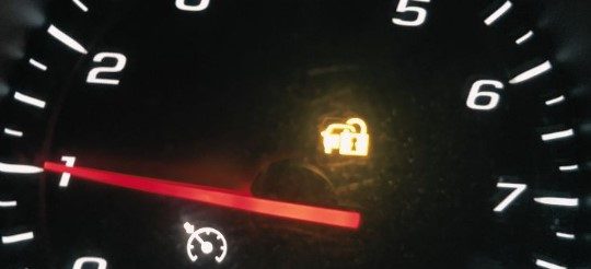 Car With Lock Symbol On Dashboard