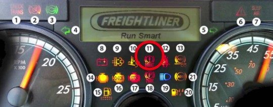 Freightliner Dash Warning Lights Meanings