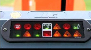 What do the JLG Boom Lift Warning Lights Mean