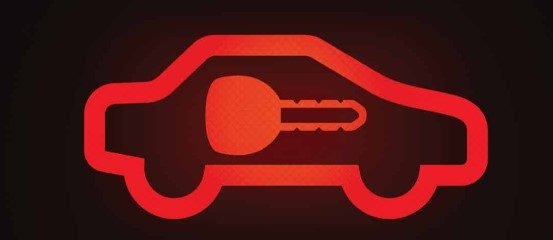 What is the Car With Key Warning Symbol