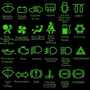 Green Car Symbol On Dashboard Means