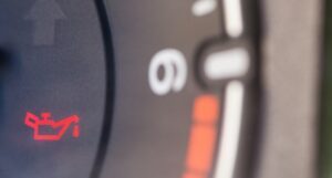 engine light on due to low oil