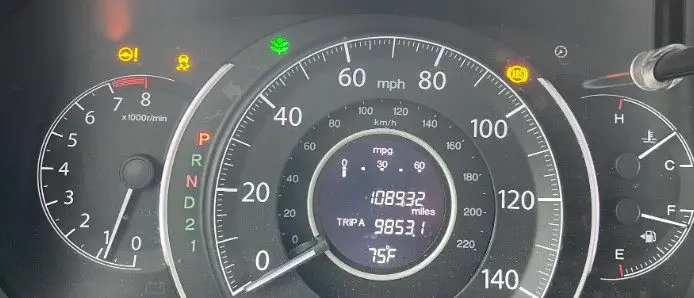 2014 Honda Cr-v Multiple Warning Lights