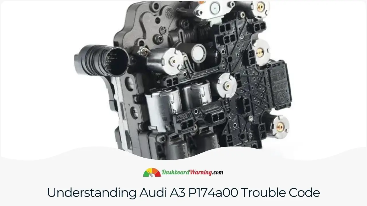 A detailed explanation of what the P174a00 trouble code signifies in an Audi A3.