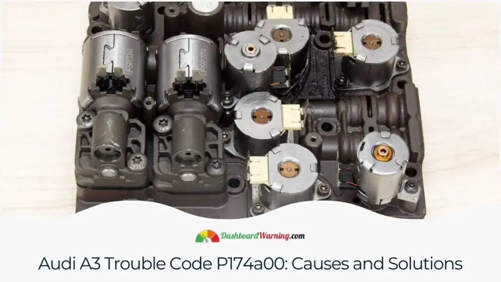 An overview of common causes and potential fixes for the P174a00 trouble code in an Audi A3.