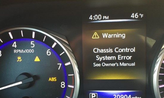 How To Fix Chassis Control System Fault