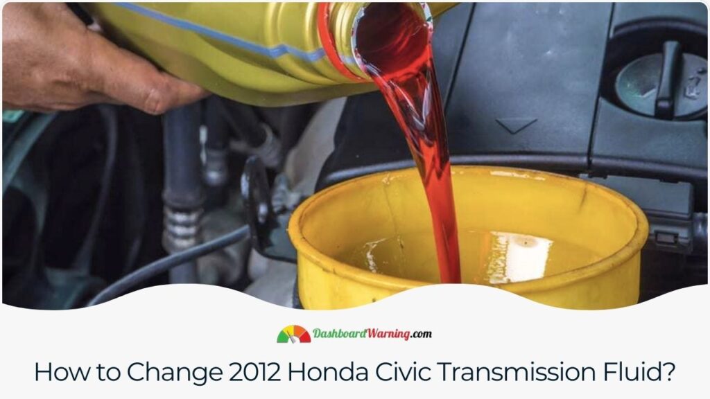 2012 Honda Civic Transmission Fluid How to Change?