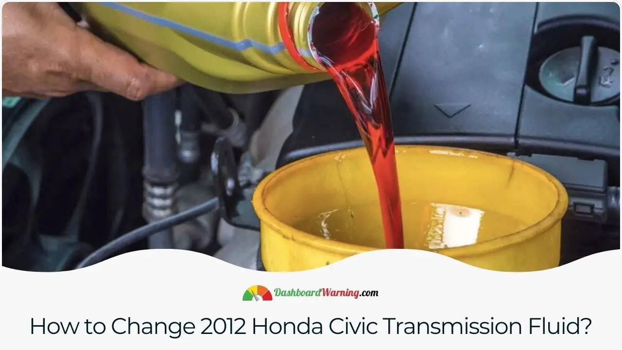 A step-by-step guide on how to replace the transmission fluid in a 2012 Honda Civic.