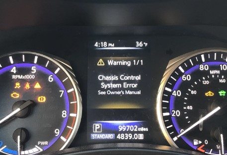 How to Diagnose Chassis Control System Error Q50