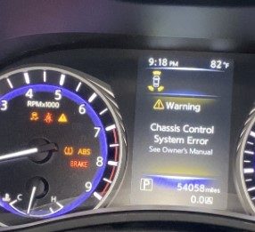 Chassis control system fault ниссан кашкай что делать