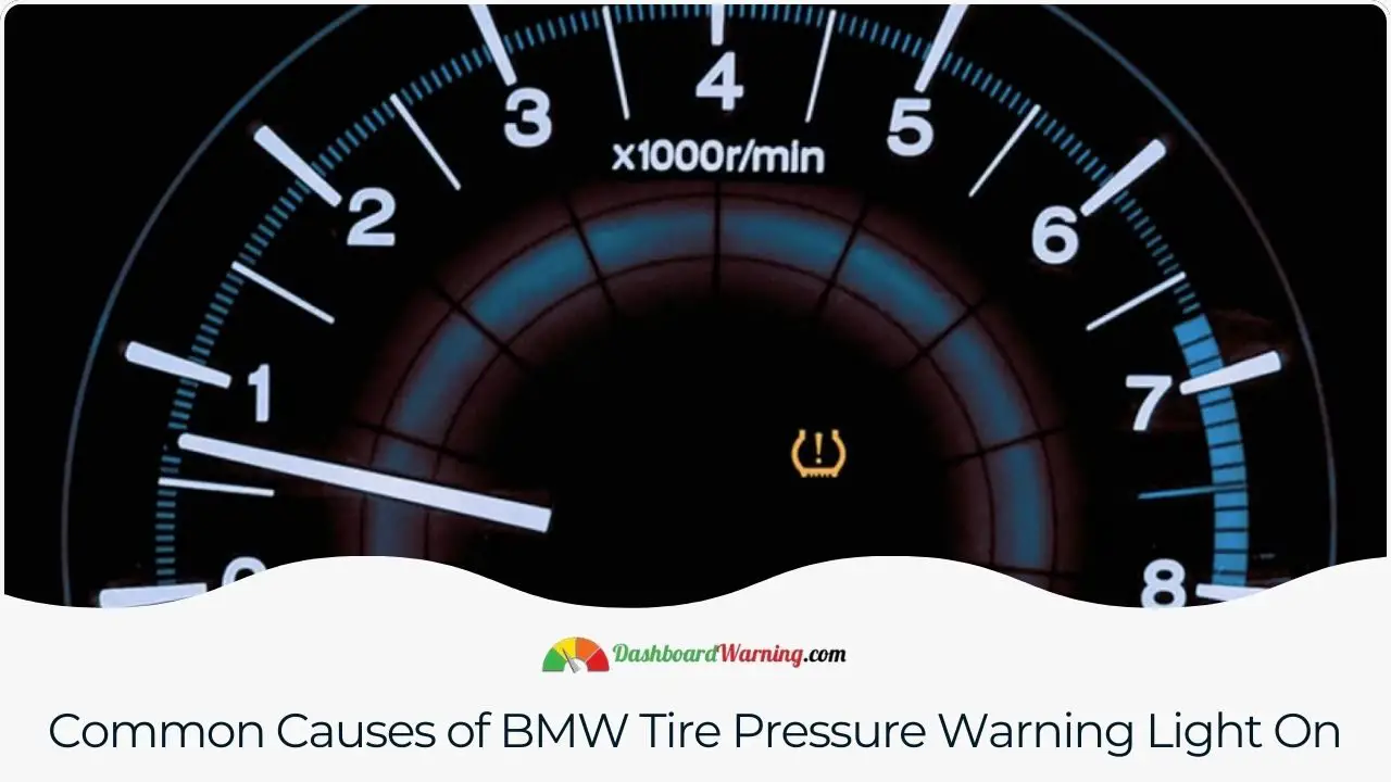Typical reasons for activating the tire pressure warning light in BMWs include tire leaks, temperature changes, or sensor malfunctions.