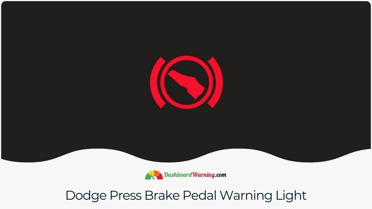 Dodge Press Brake Pedal Warning Light