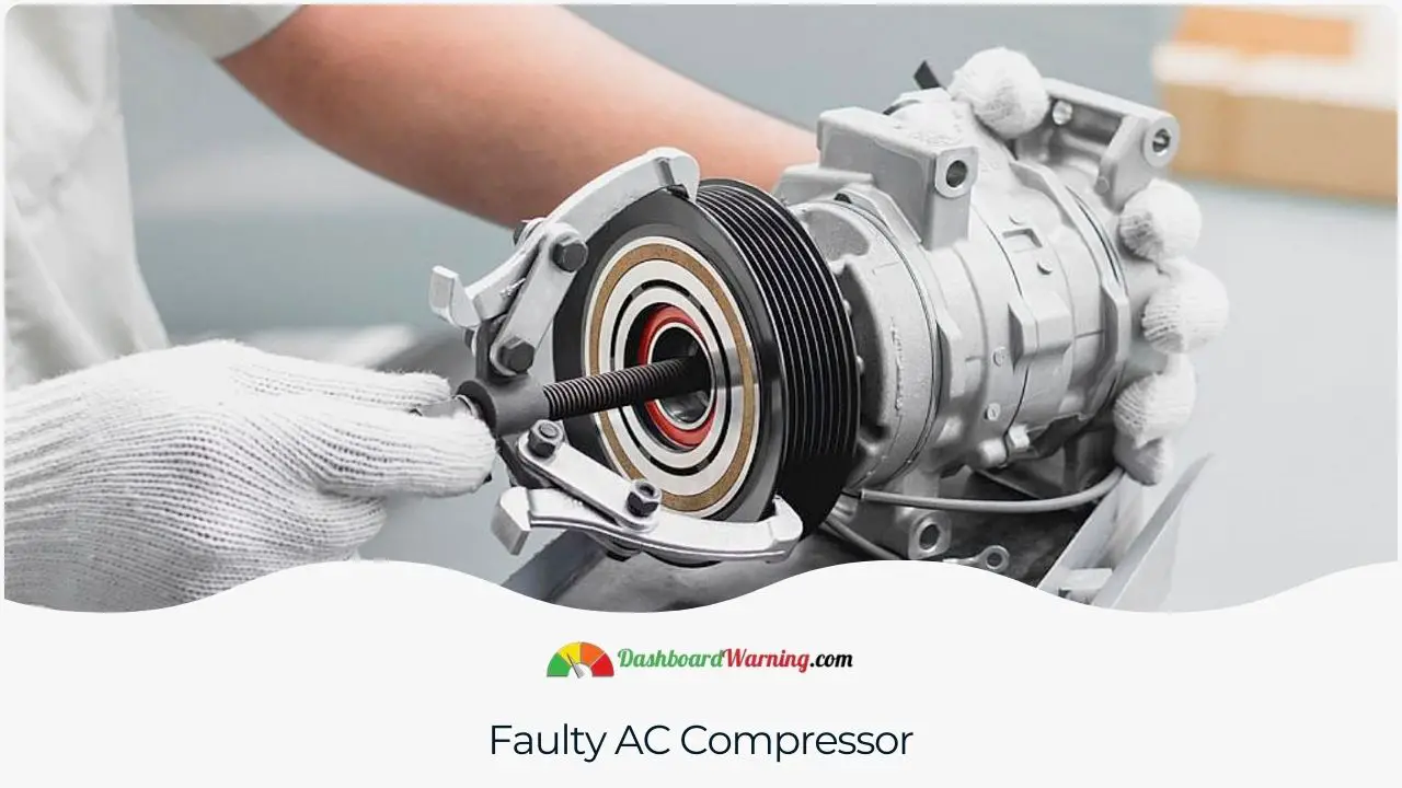 How a malfunctioning AC compressor can affect the performance of your car's air conditioning.