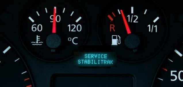 How to reset the service StabiliTrak light