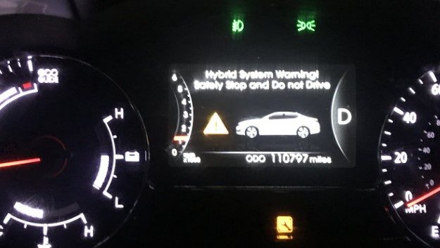 KIA Optima Hybrid System May Be Experiencing Inverter Failure