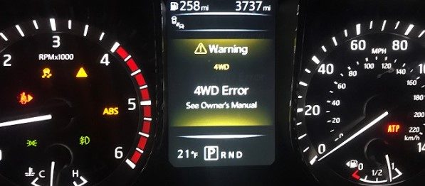 Nissan Pathfinder 4WD Warning Light