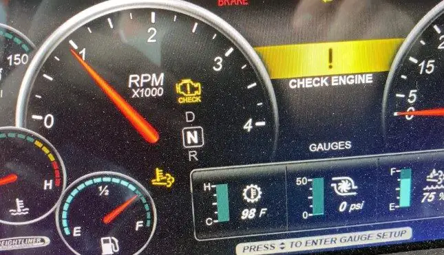 What are tiffin dash warning lights and they means