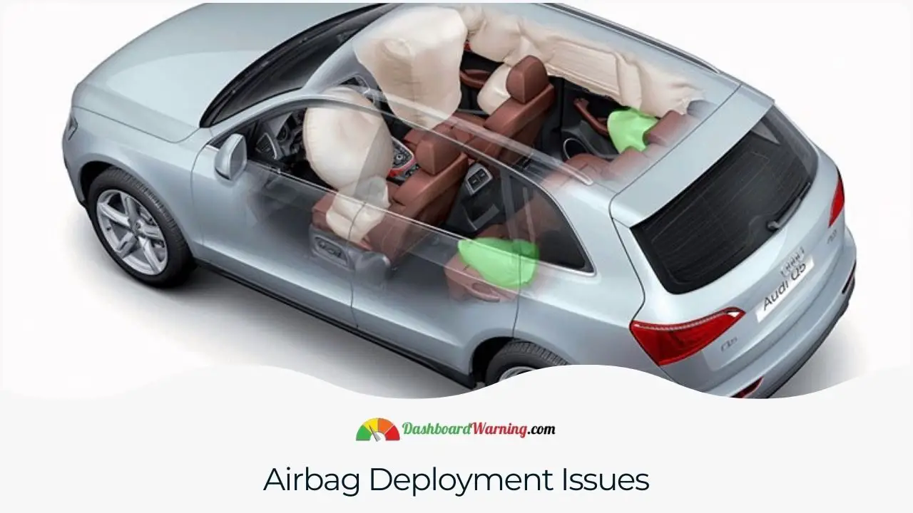 Years of the Audi Q5 with notable problems related to airbag deployment.