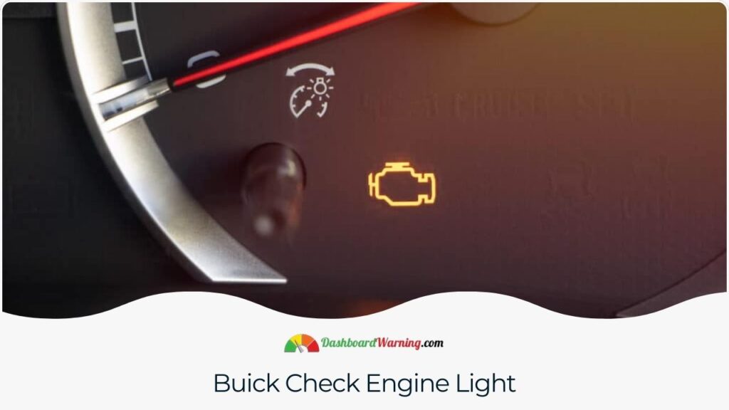 Overview of the check engine light indicator in Buick vehicles and its implications.