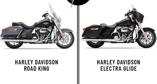 Harley Davidson Road King and Street Glide Comparison