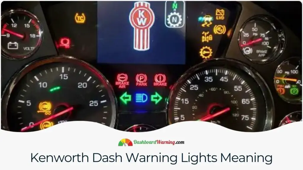 Kenworth Dash Warning Lights Meaning