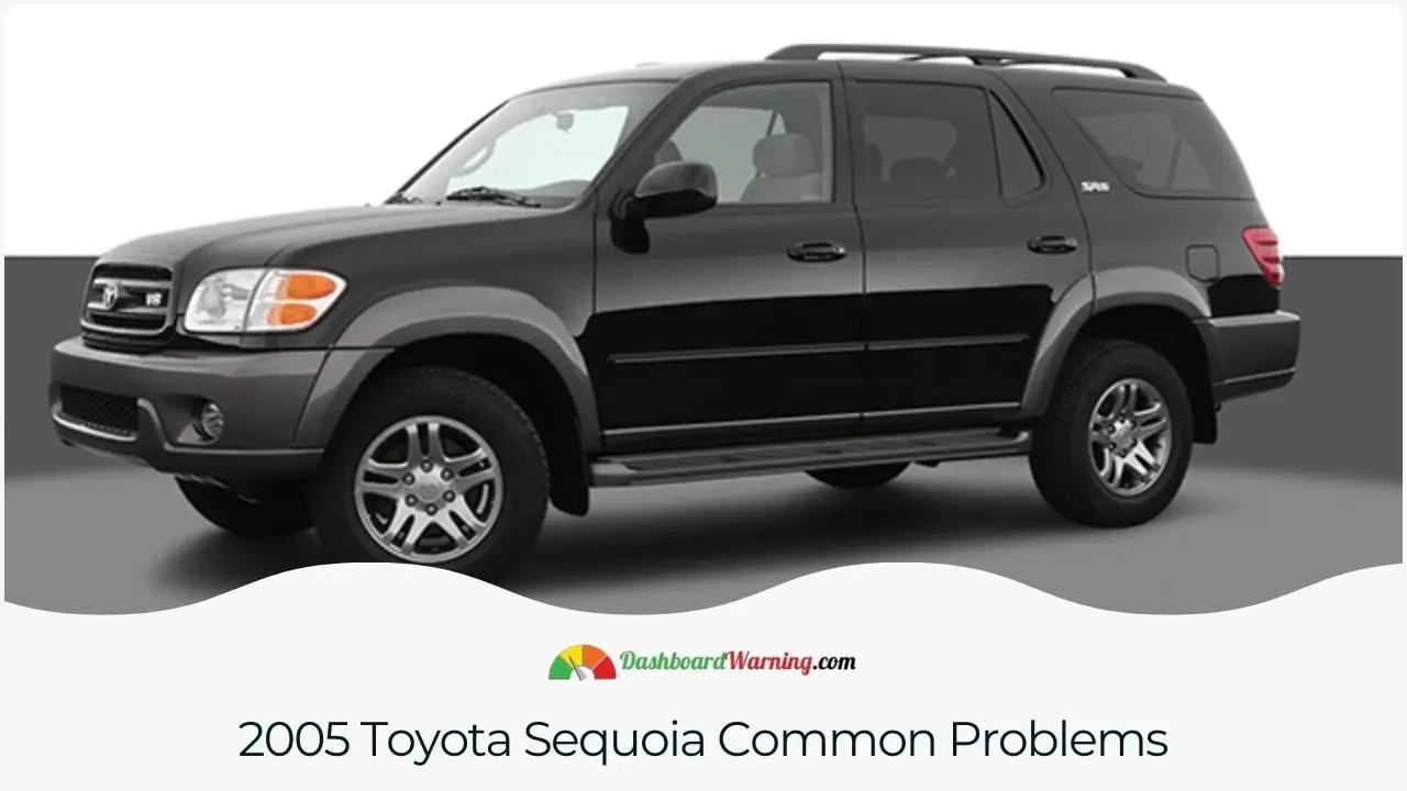 Common challenges and faults faced by the 2005 Toyota Sequoia, including any widespread recalls or defects.