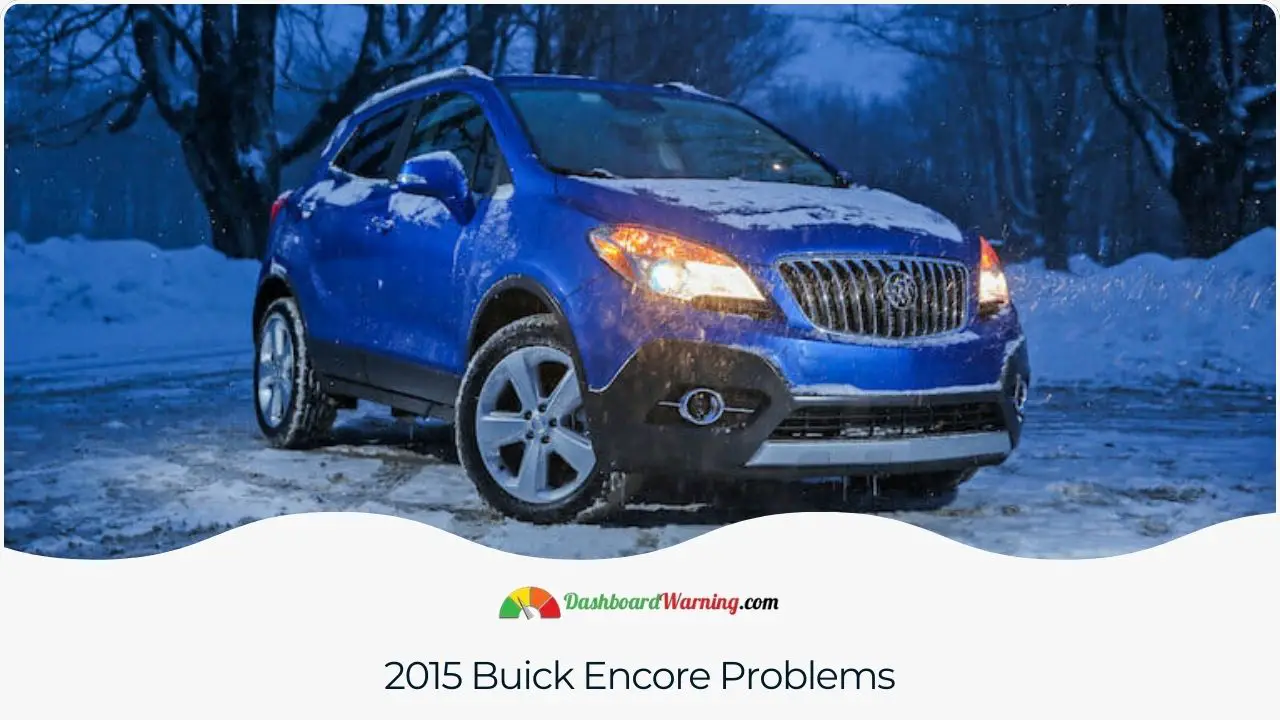 Frequent issues and defects reported in the 2015 Buick Encore.