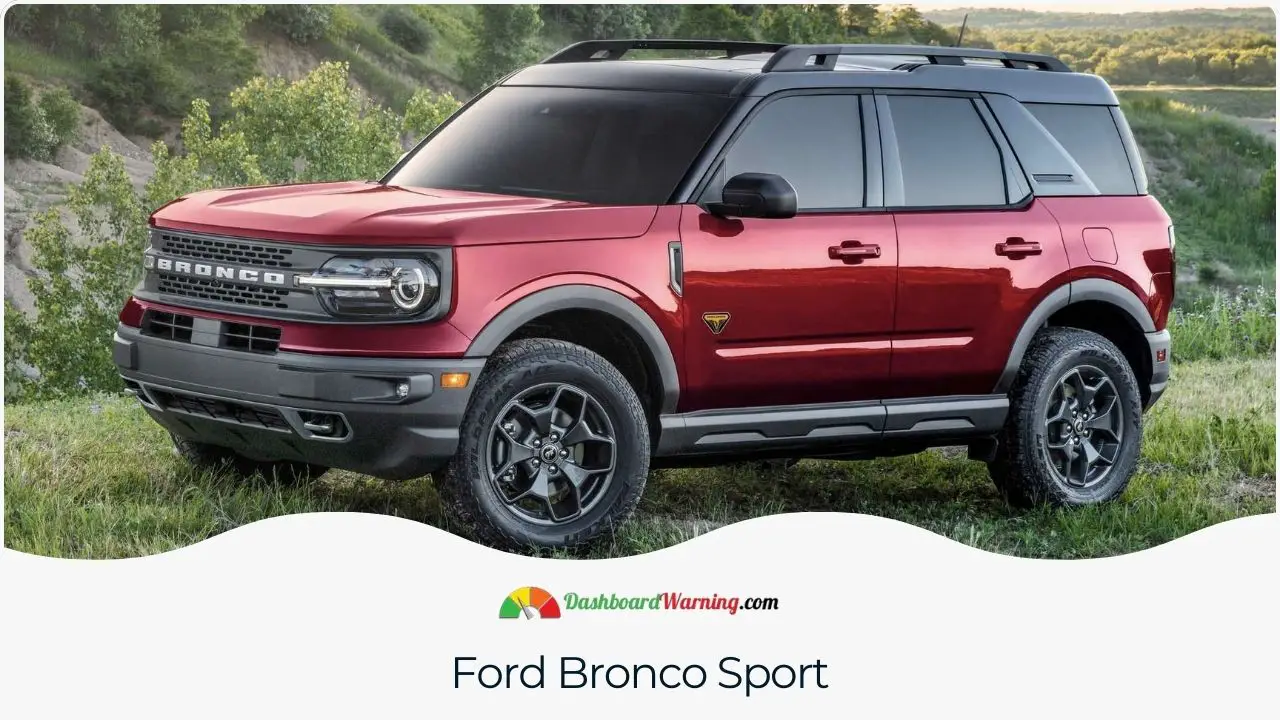 The Ford Bronco Sport combines modern technology with off-road capability and is ideal for exploring Colorado.