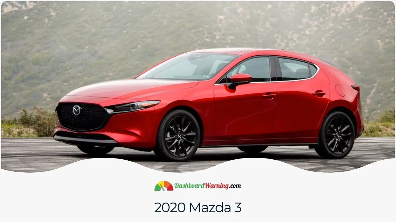 Information on the features, updates, and overall performance of the 2020 Mazda 3.