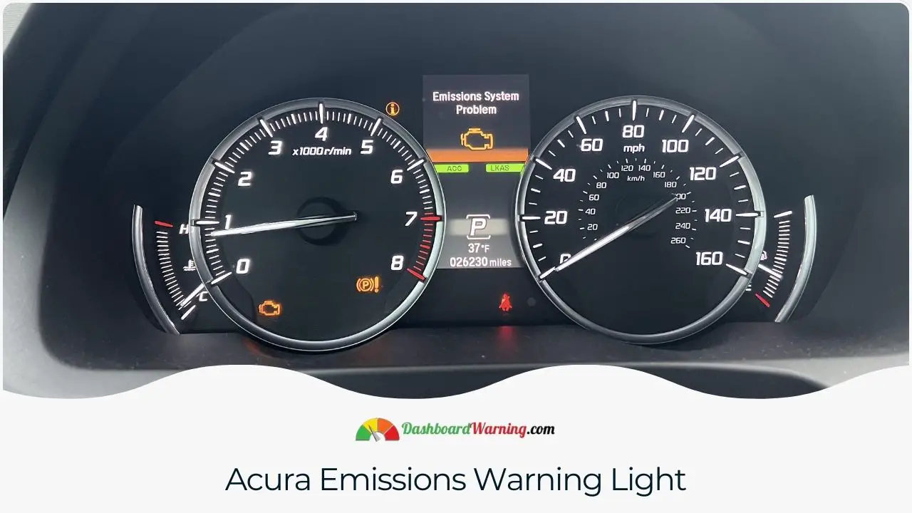 Acura Emissions Warning Light Come On - Why?