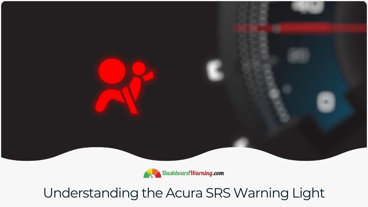 An overview of the Acura SRS system and its warning light.