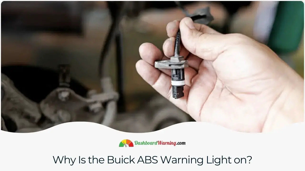 An explanation of potential reasons why the ABS warning light may be illuminated in a Buick car.