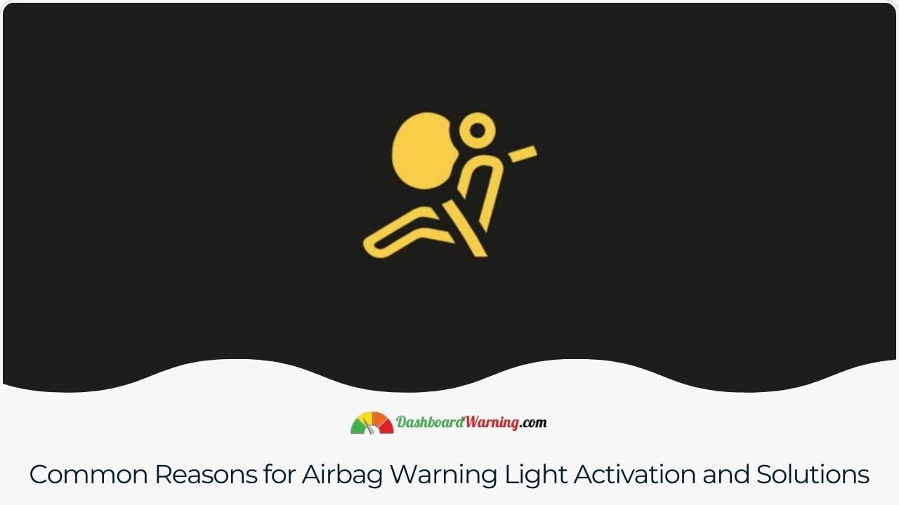 A guide detailing typical causes for activating the airbag warning light in Buicks and how to address them.