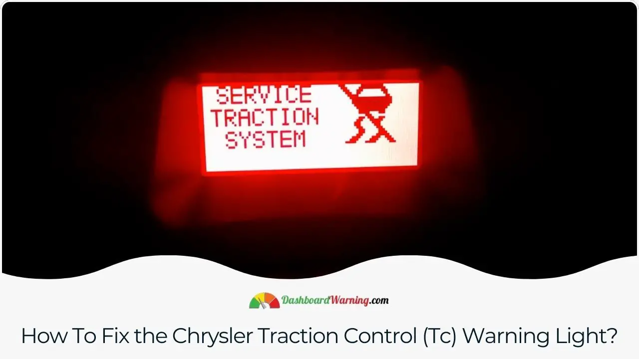 A guide on diagnosing and resolving issues related to Chrysler cars' traction control warning light.