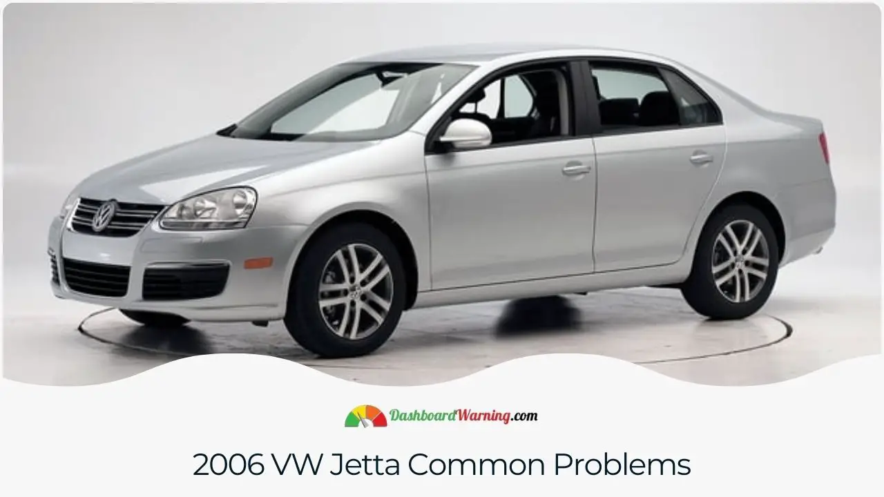 Common issues faced by the 2006 VW Jetta include mechanical and electrical problems.