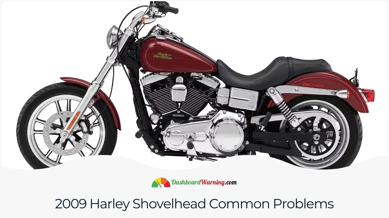Common problems encountered with the 2009 Harley Shovelhead focused on engine and transmission issues.