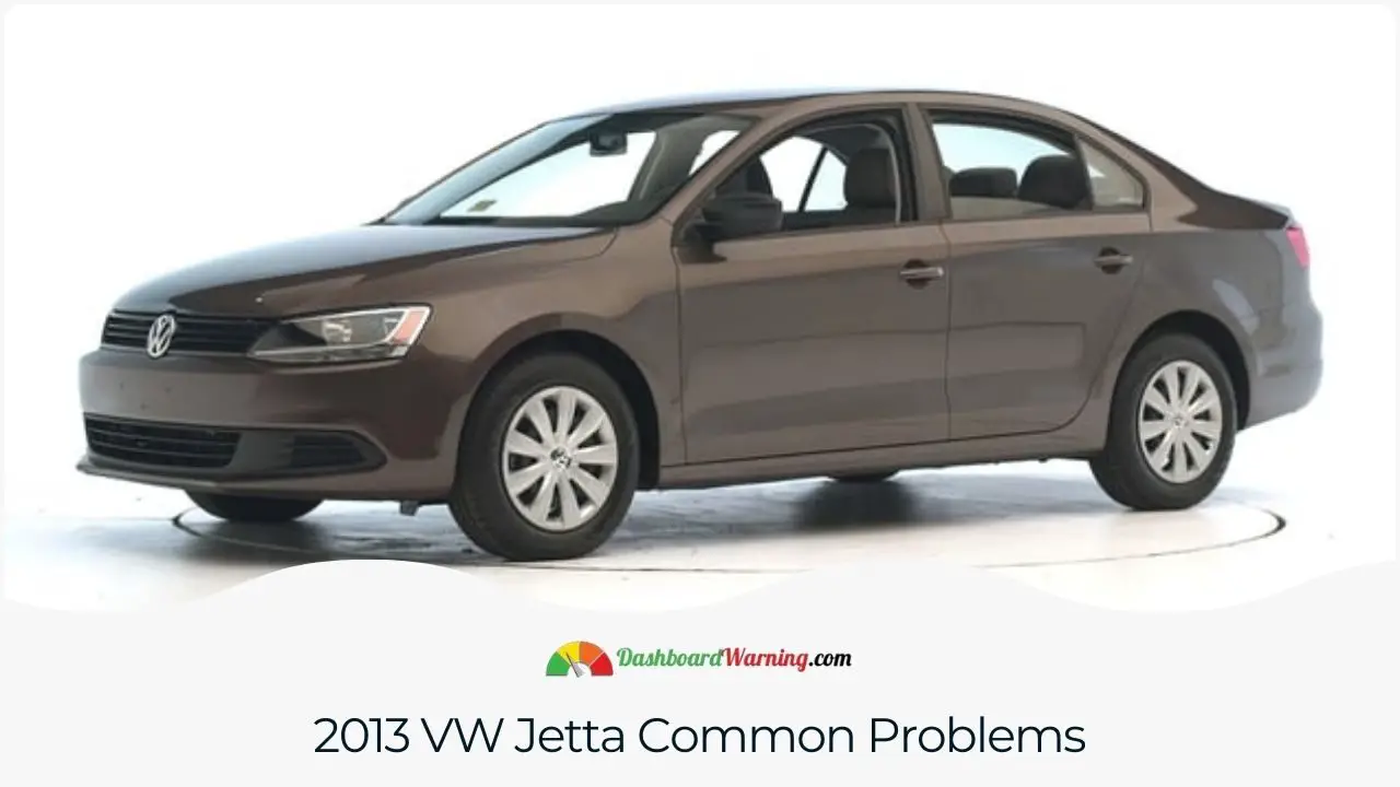 Overview of prevalent problems in the 2013 VW Jetta, highlighting areas of concern for potential buyers.