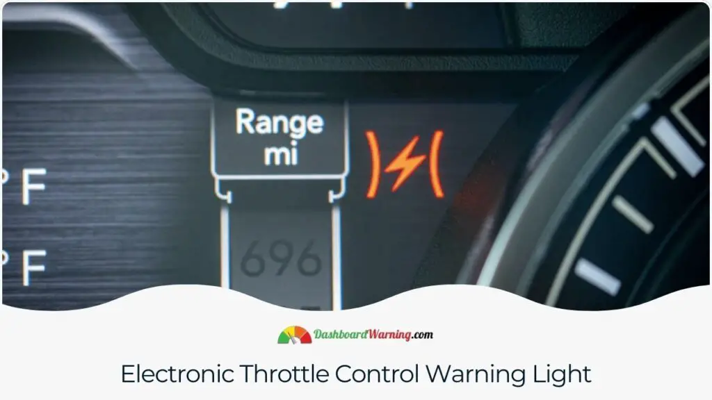 Electronic Throttle Control Warning Light On - Why?