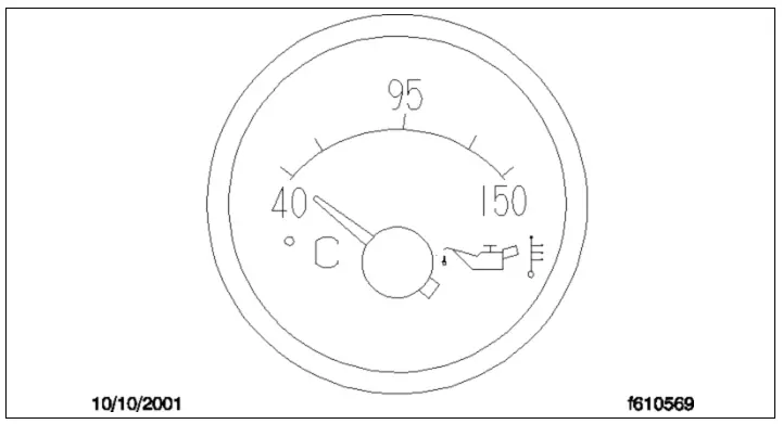Figure 6.16, Engine Oil Temperature Warning
