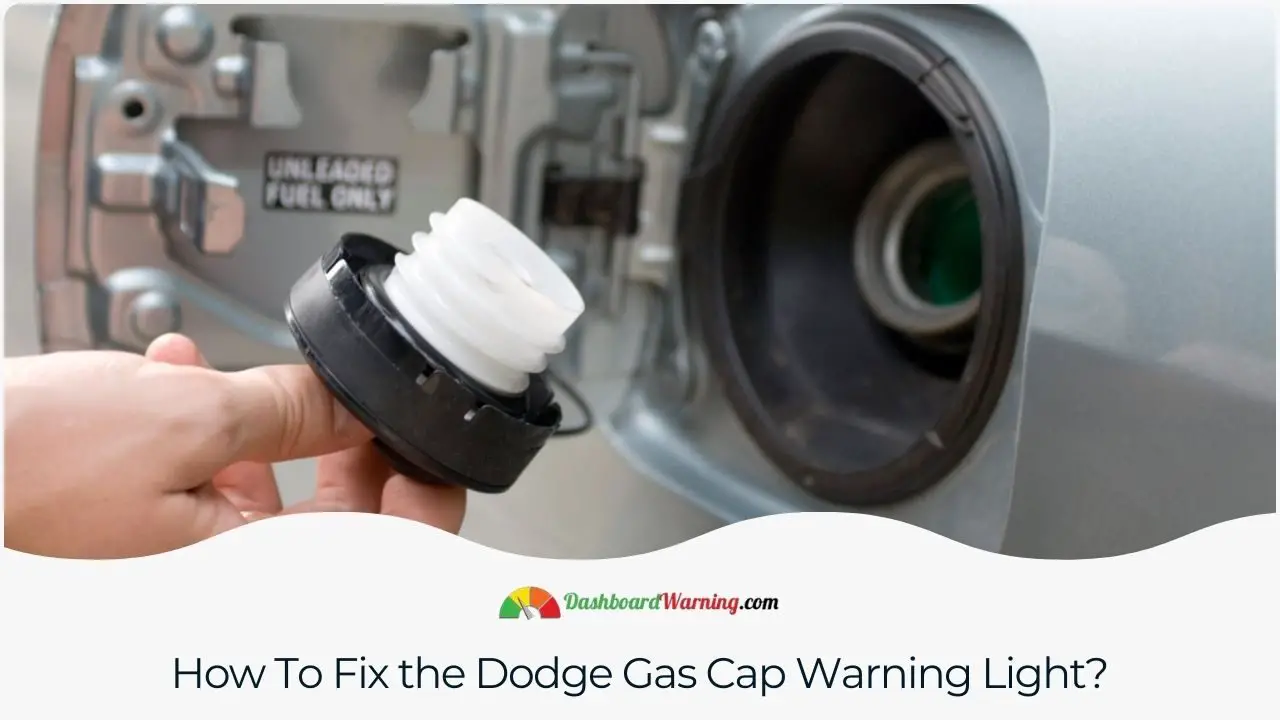 A guide on troubleshooting and resolving issues related to Dodge cars' gas cap warning lights.