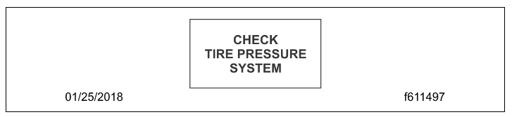Figure 6.3: TPMS Driver Display Screen Message