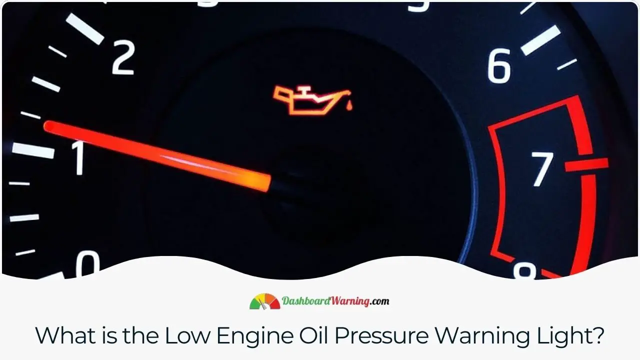 What is the Low Engine Oil Pressure Warning Light