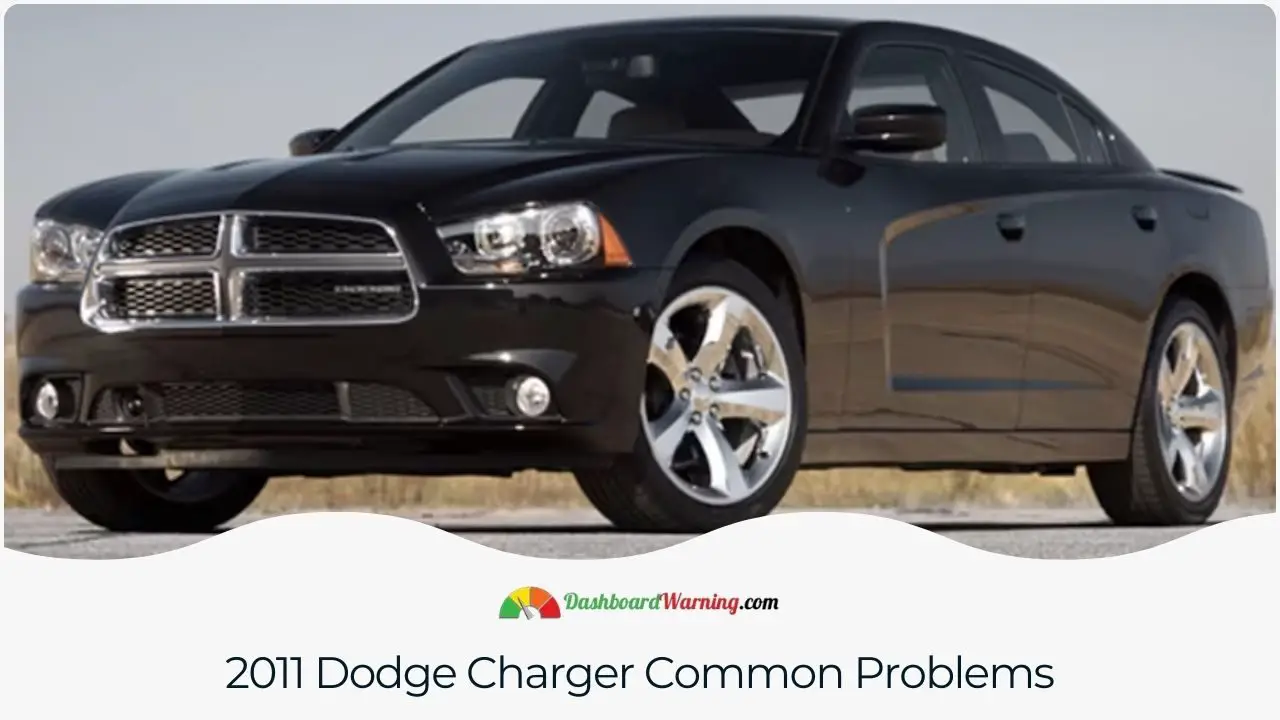 Overview of prevalent problems in the 2011 Dodge Charger, highlighting areas like electrical systems and engine reliability.