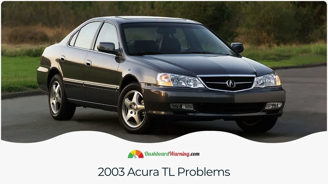 An overview of common issues reported in the 2003 Acura TL.
