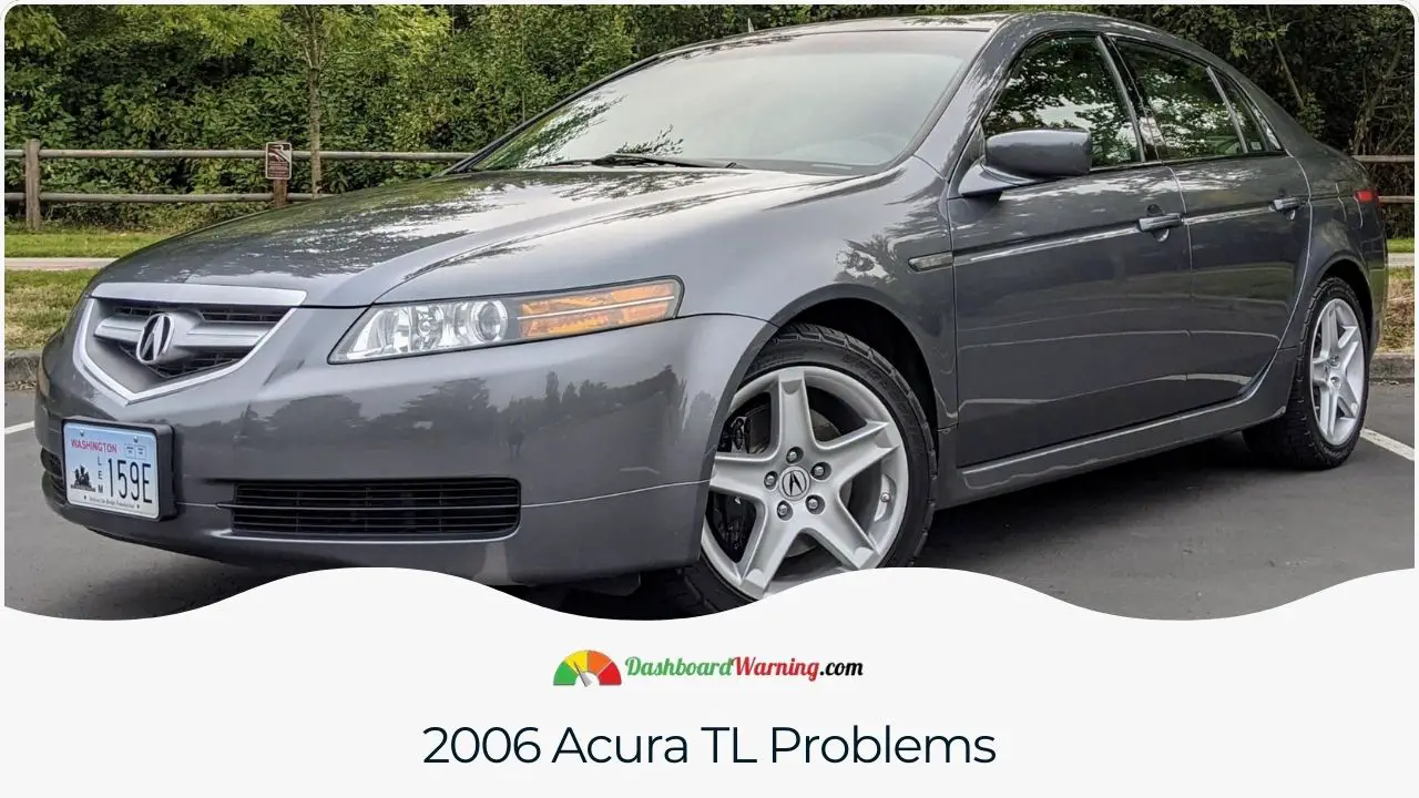 A list of frequent issues faced by owners of the 2006 Acura TL.