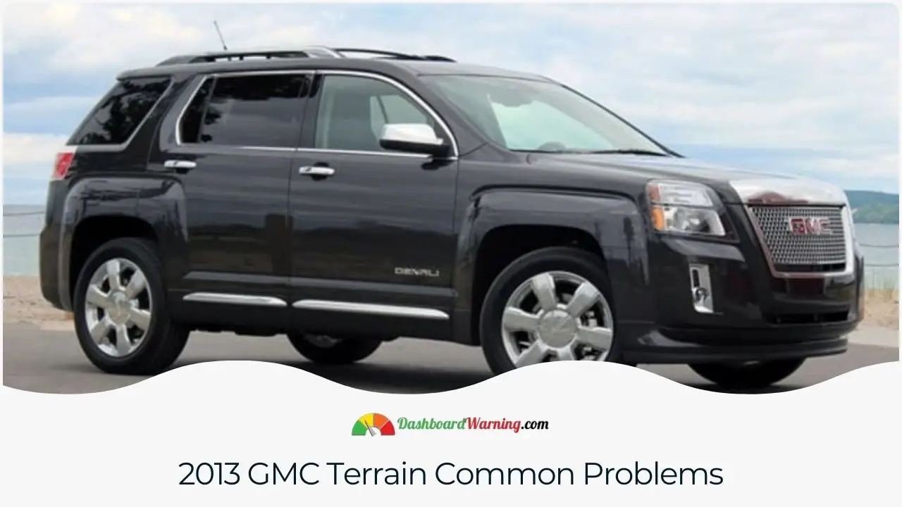 Overview of prevalent problems in the 2013 GMC Terrain, highlighting areas of concern for potential owners.