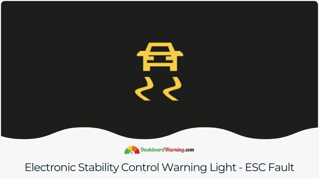 Electronic Stability Control Warning Light - ESC Fault